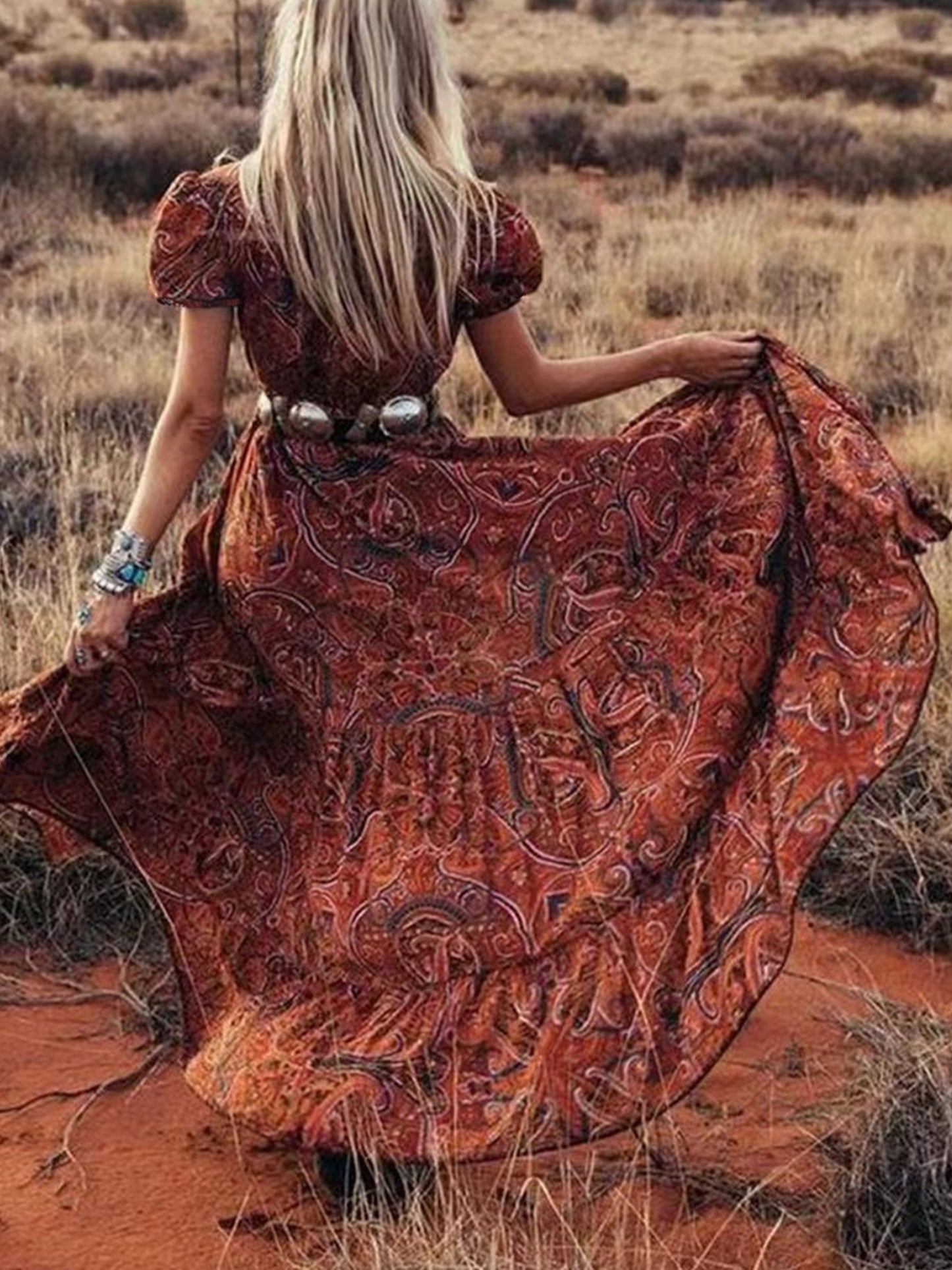 Western Breeze Boho Dress