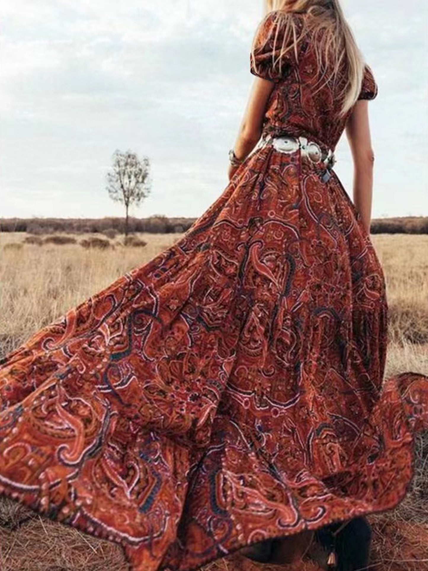 Western Breeze Boho Dress