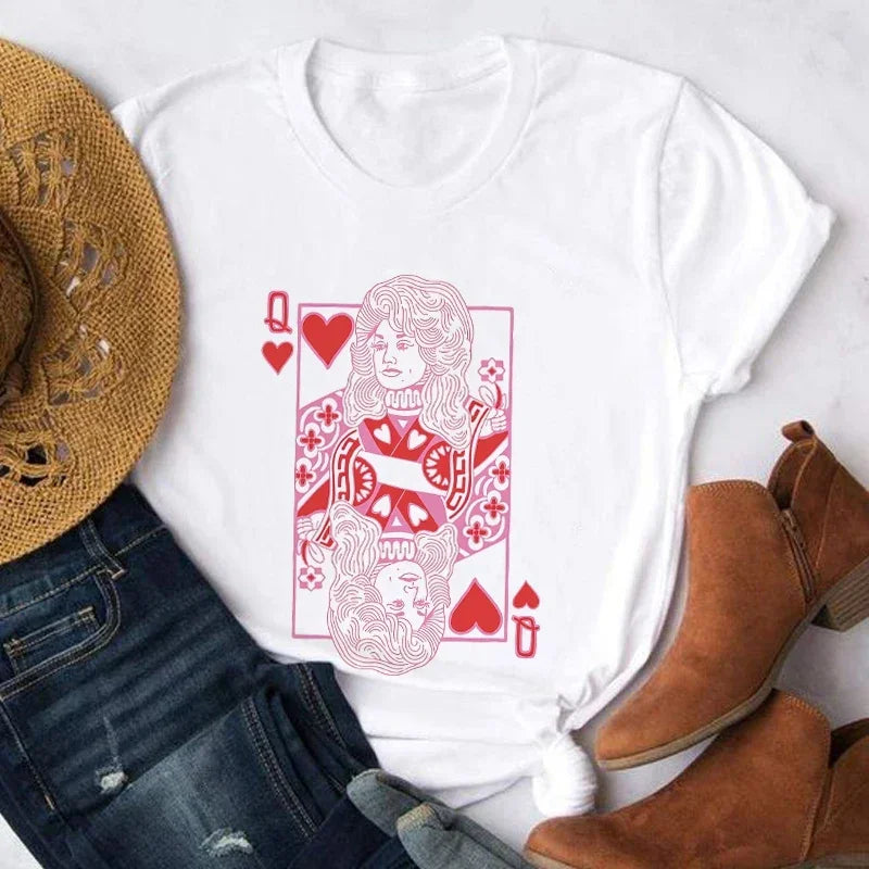 Country Queen of Hearts Retro Tee