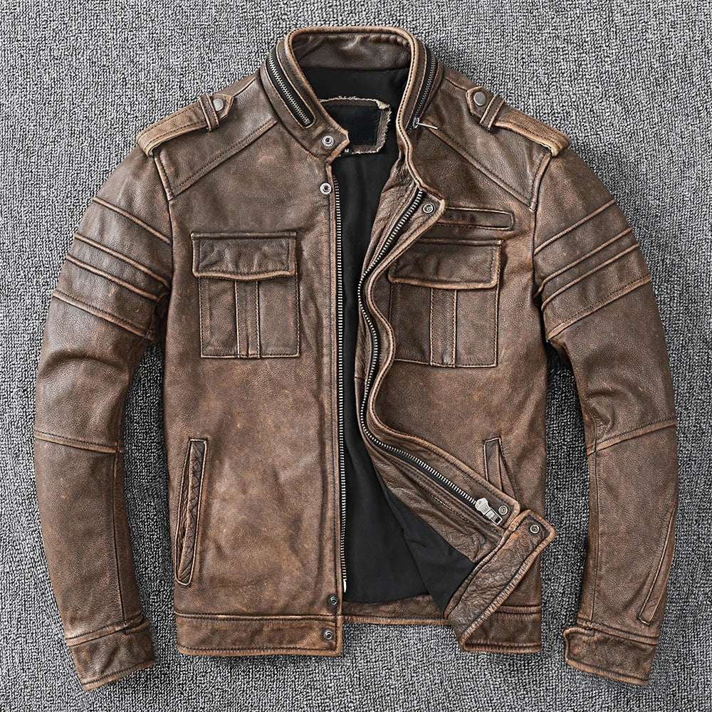 The Wrangler's Ride Genuine Cowhide Leather Jacket