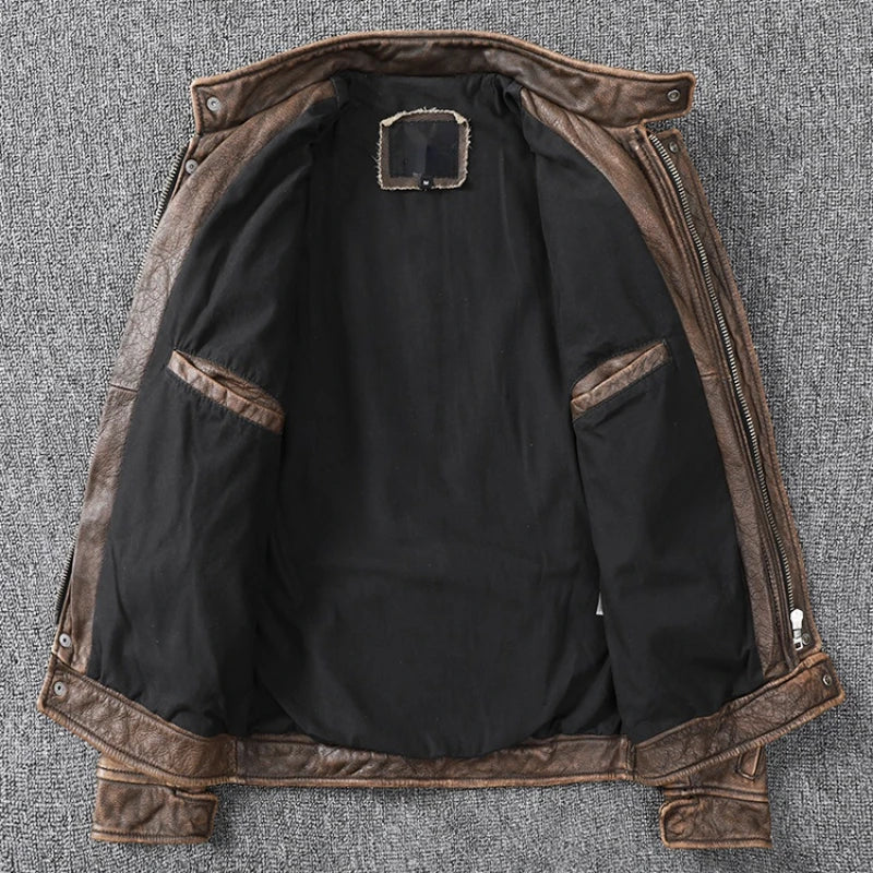 The Wrangler's Ride Genuine Cowhide Leather Jacket