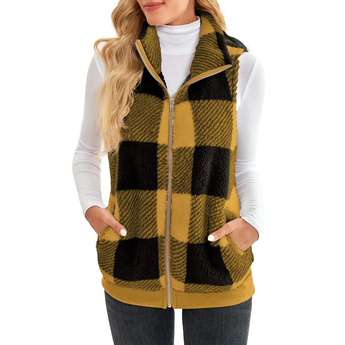 Country Style Zipper Vest