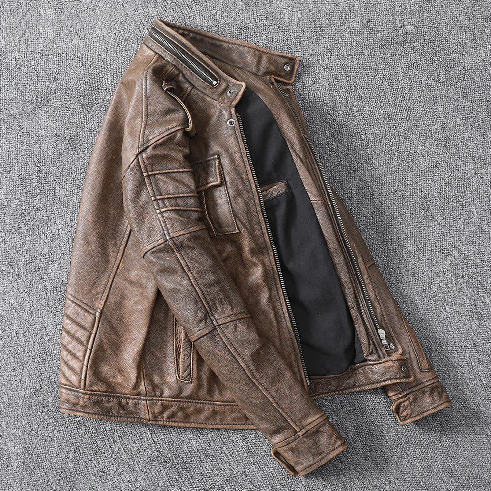 The Wrangler's Ride Genuine Cowhide Leather Jacket