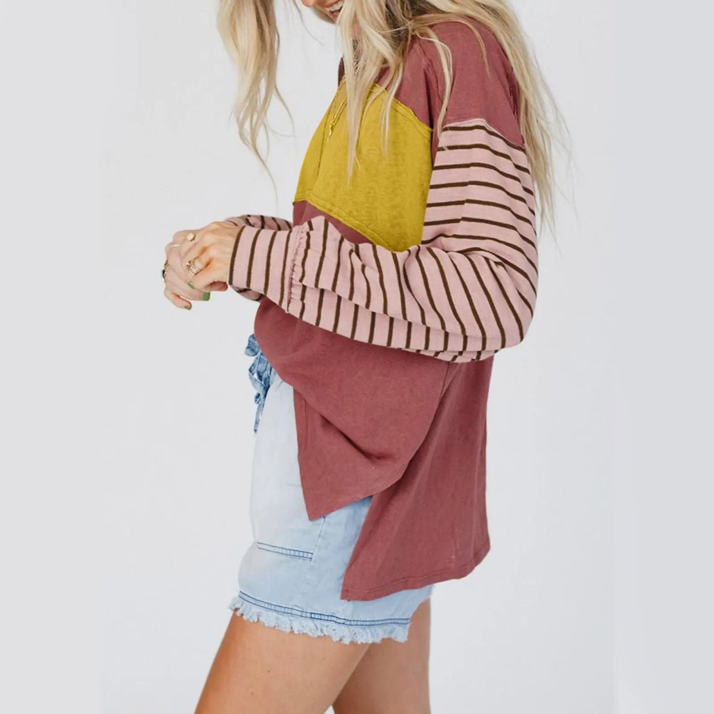Retro Style Oversized Long Sleeve