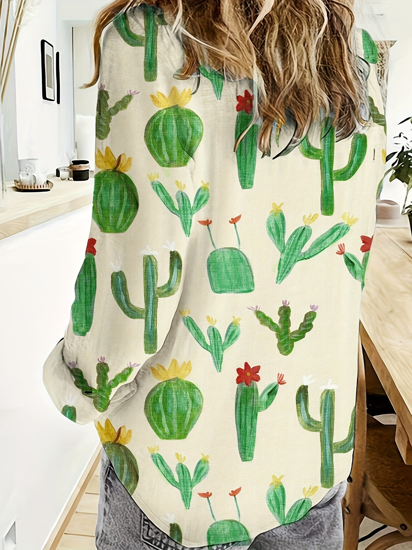 Cactus Chic Button-Up