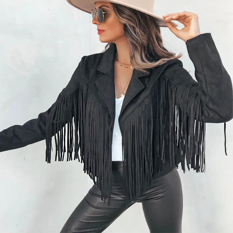 Saddle Up Suede Tassel Jacket