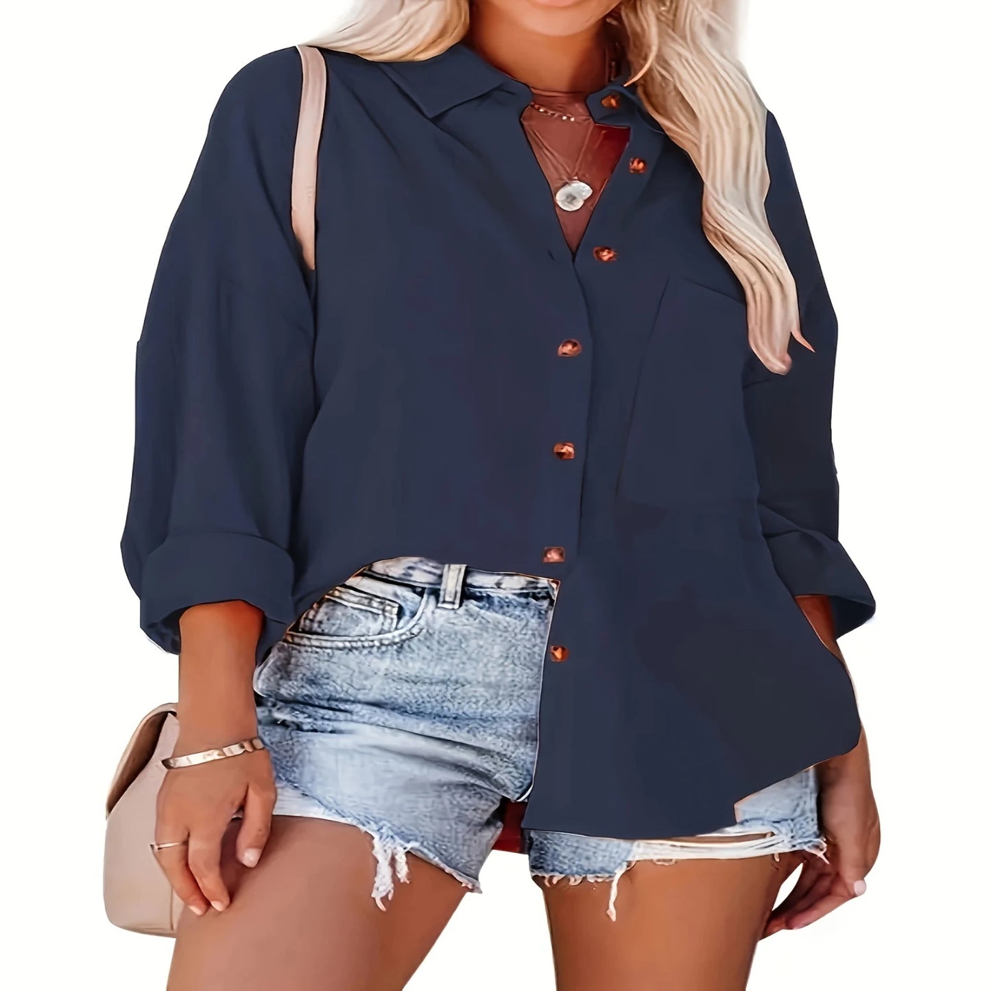 Casual Charm Button-Up