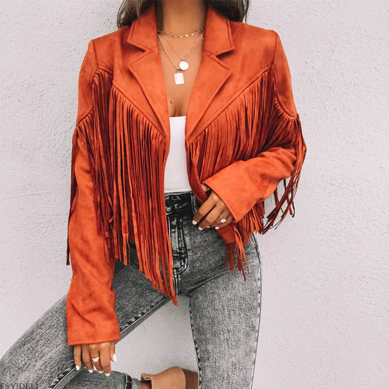 Saddle Up Suede Tassel Jacket