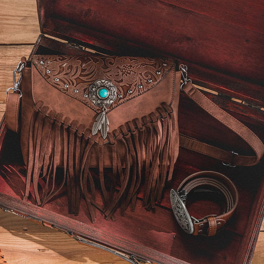 The Luxe Fringe Messenger Bag