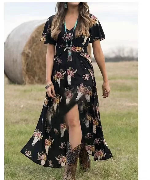 Bullhorn Breeze Maxi Dress