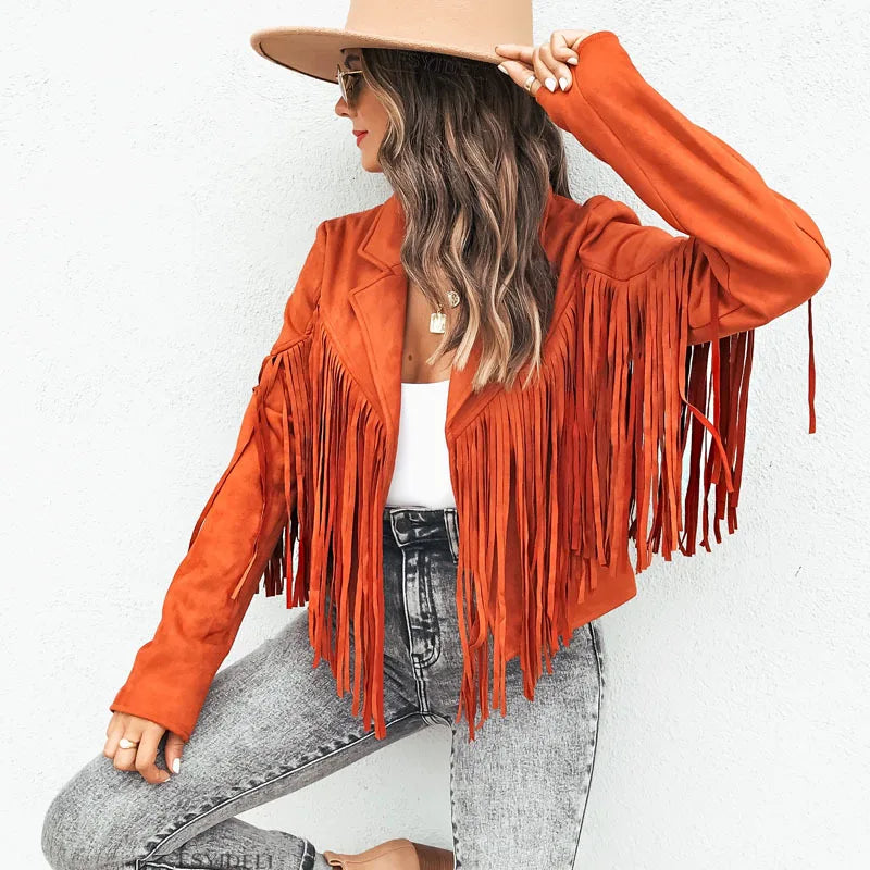 Saddle Up Suede Tassel Jacket