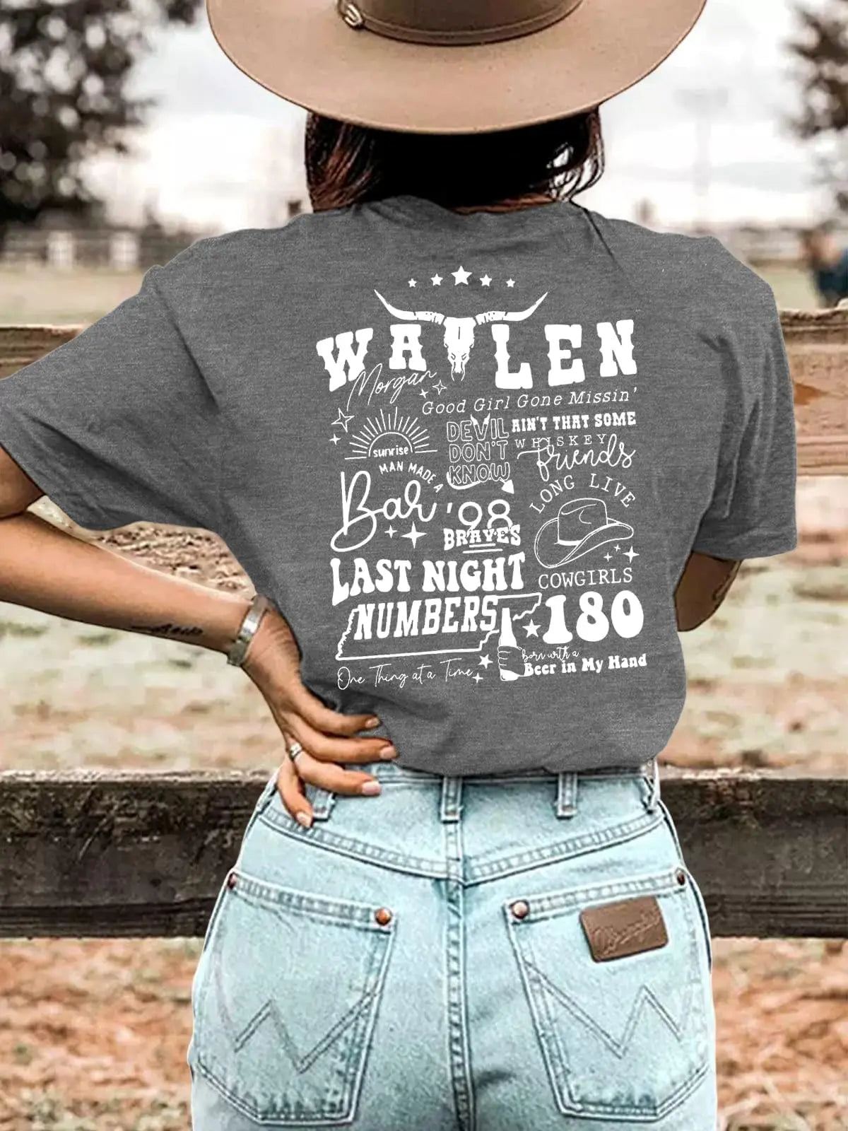 Long Live Cowgirls Bronc Buster Cowgirl Tee