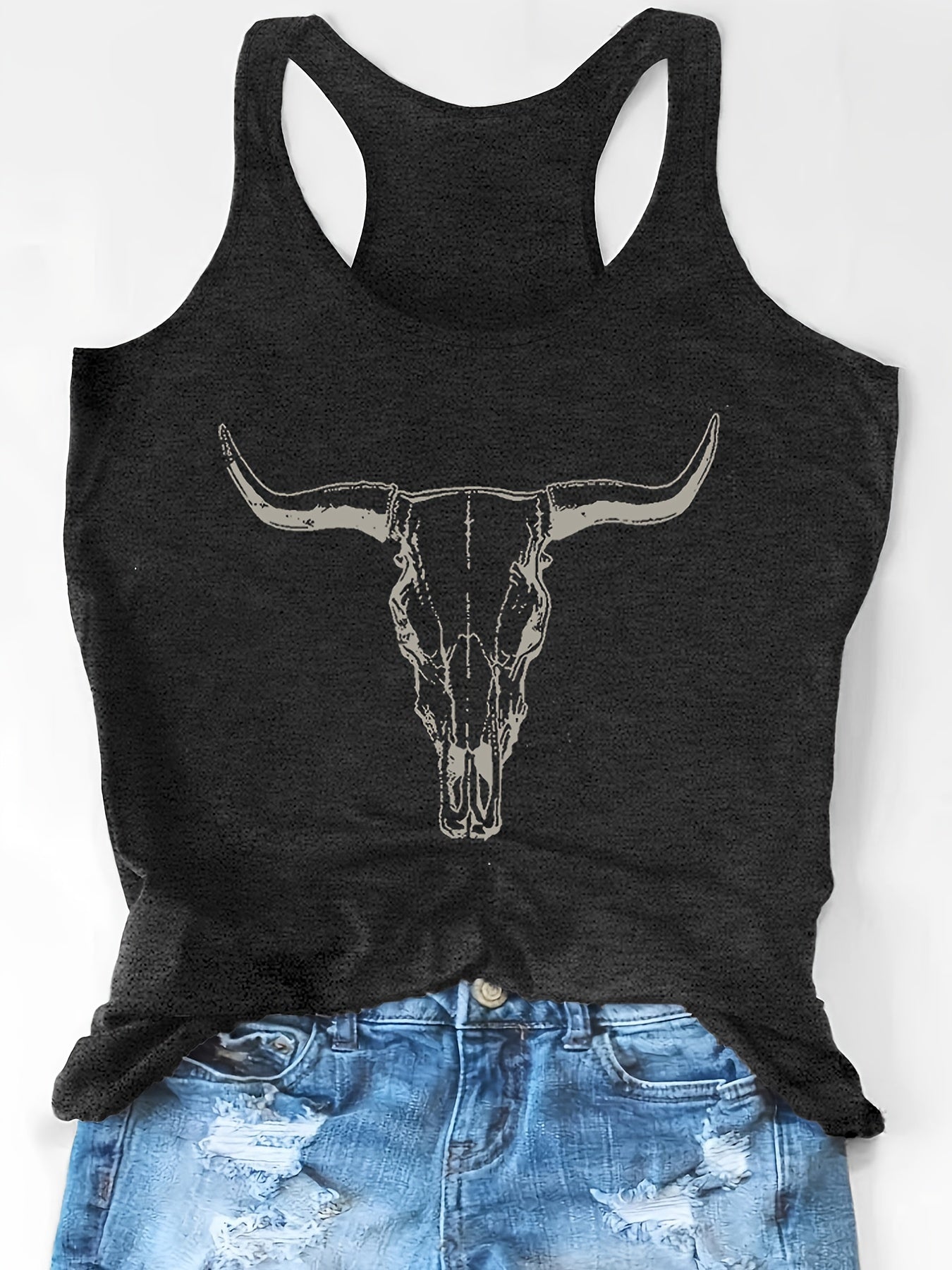 Wild West Cow Skull Tank